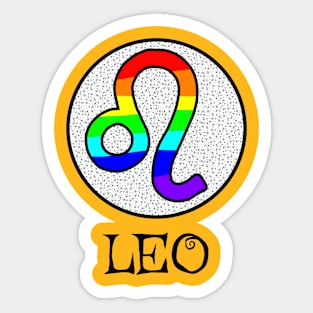 ZODIAC PRIDE LEO Sticker